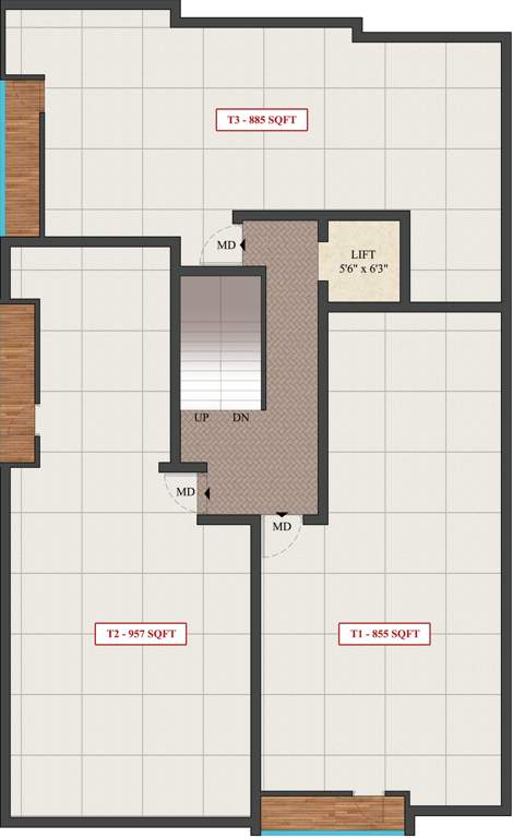  ath bright ATH Bright Cluster Plan For 3rd Floor