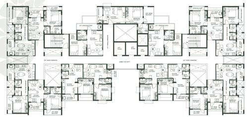  aparajita-sports-city Aparajita Sports City Cluster Plan from 13th to 14th Floor