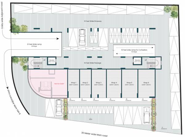  rajeshwar-residancy Rajeshwar Residancy Cluster Plan For Ground Floor