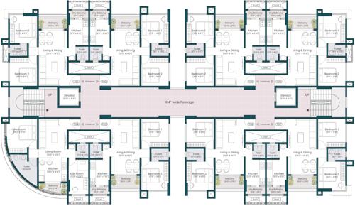  rajeshwar-residancy Rajeshwar Residancy Cluster Plan From 2nd To 10th Floor