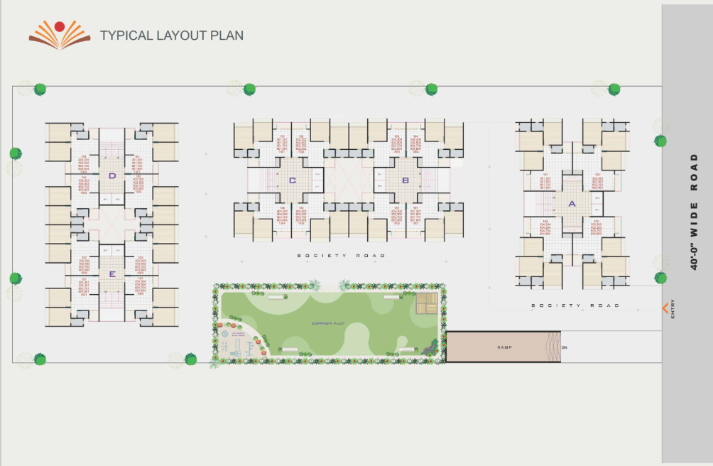  sahajanand vatika Layout Plan
