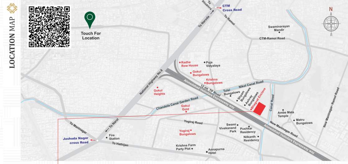  sahajanand vatika Location Plan