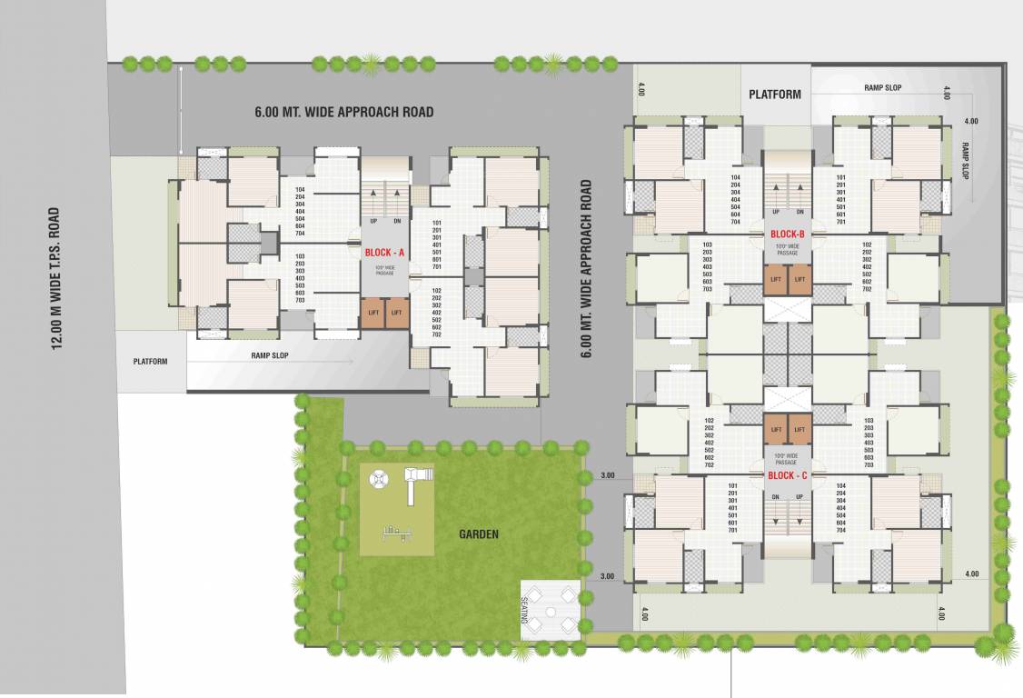  sahajanand harmony B Block Cluster Plan
