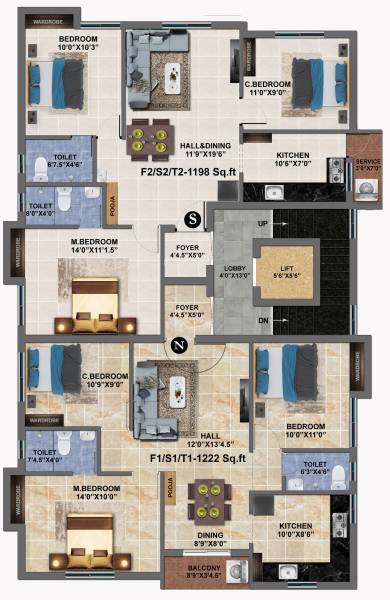  minerva MP Minerva Cluster Plan From 1st To 3rd Floor