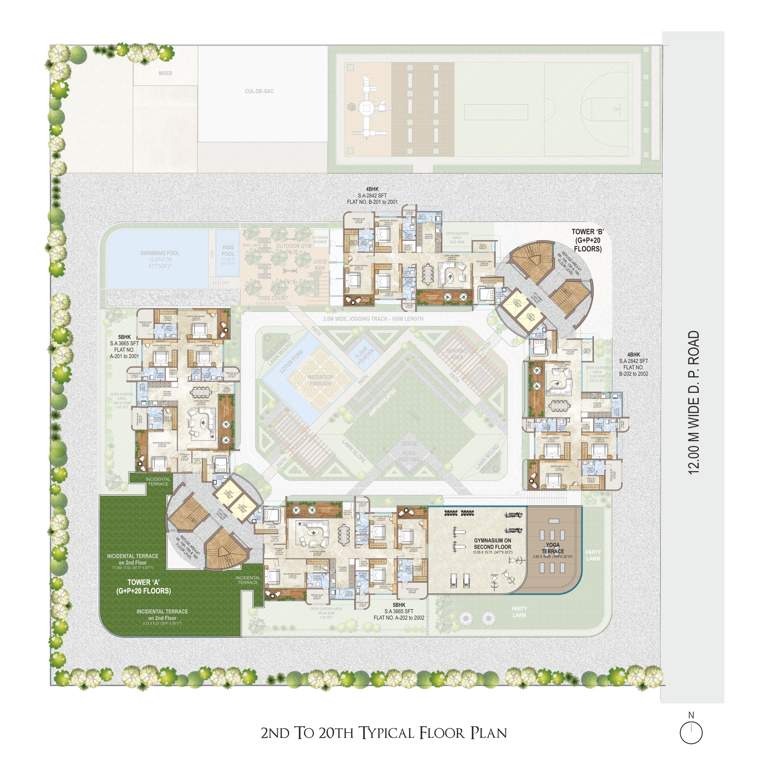  antonia the sky villa Antonia The Sky Villa Cluster Plan