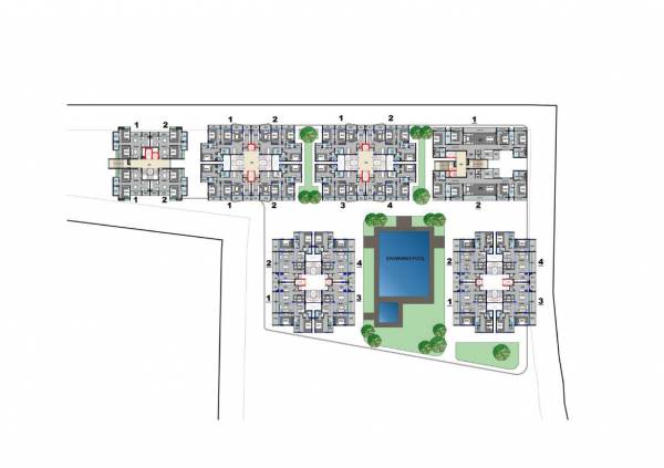 Cluster Plan ishwari-greens-block-b-c Cluster Plan