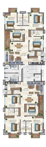  sapphire Utkal Sapphire Cluster Plan from 1st to 5th Floor