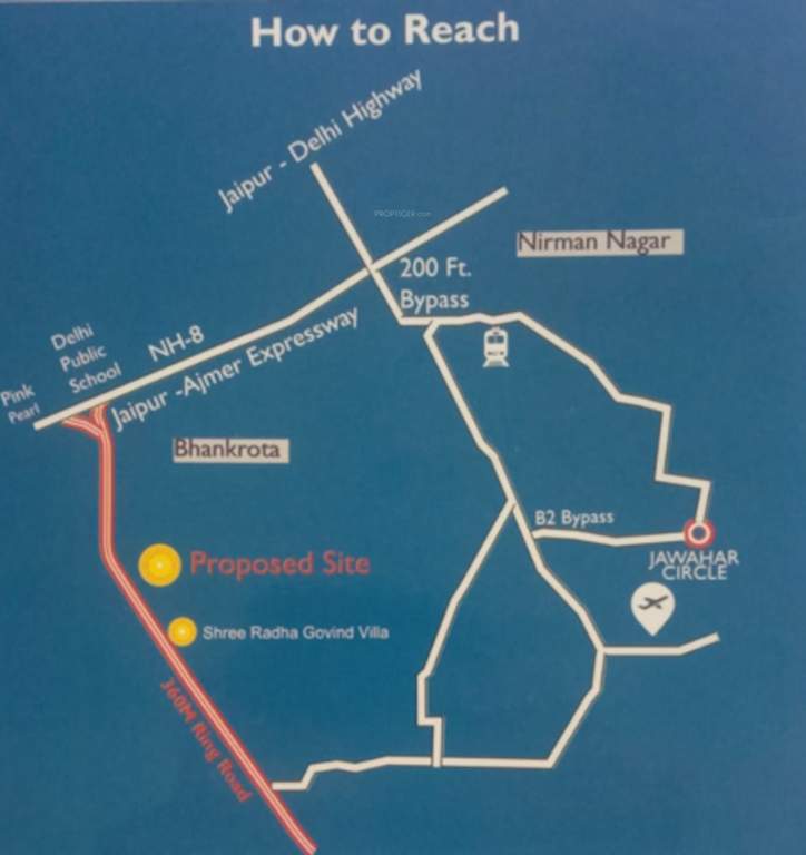  shree radha govind villa extension Location Plan
