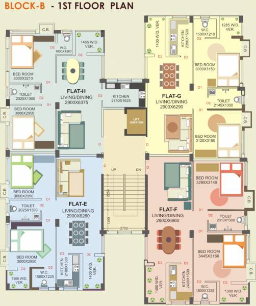  kunj Block - B Cluster Plan For First Floor