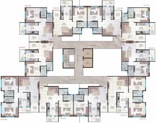  shree-ganadhish-park Shree Ganadhish Park Cluster Plan From 1st To 6th Floor