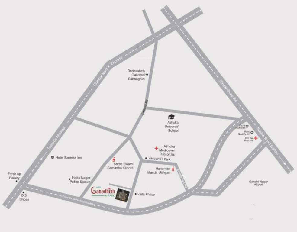  shree ganadhish park Location Plan