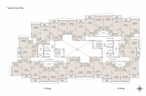 A & B Wing Cluster Plan courtyard A & B Wing Cluster Plan