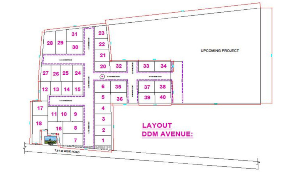  avenue Layout Plan