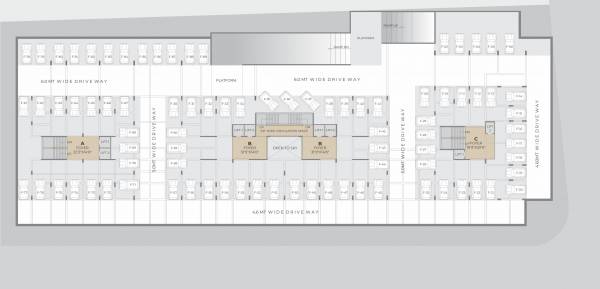  serene-53 A, B, C First Basement Cluster Plan
