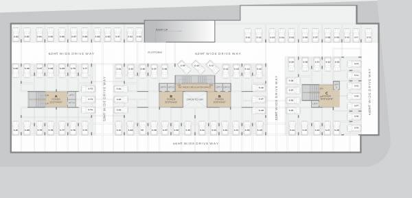  serene-53 A, B, C Second Basement Cluster Plan