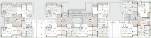  serene-53 A, B, C Typical Cluster Plan