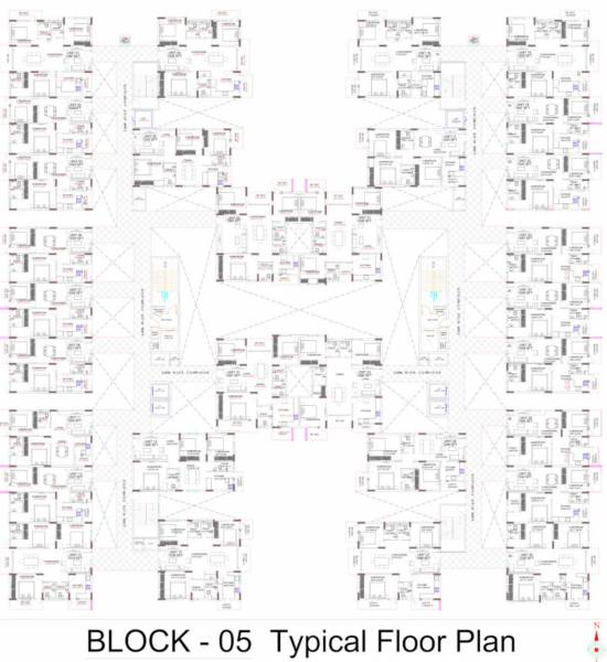  hillton-classic-mega-gated-community Block 5th Typical Cluster Plan