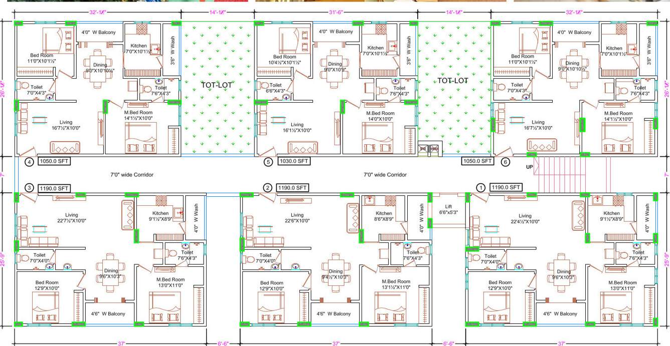  residency Residency Cluster Plan From 1st To 5th Floor