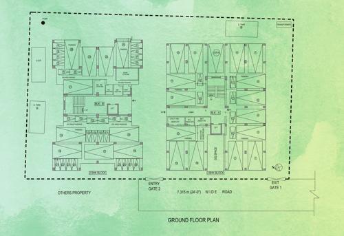 kusumba-greens Black A And B Cluster Plan For Ground Floor