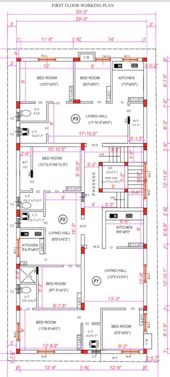  kannan colony Kannan Colony Cluster Plan For 1st Floor