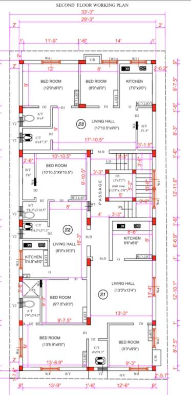  kannan colony Kannan Colony Cluster Plan For 2nd Floor