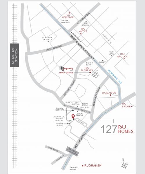  127-raj-homes-a-wing Location Plan