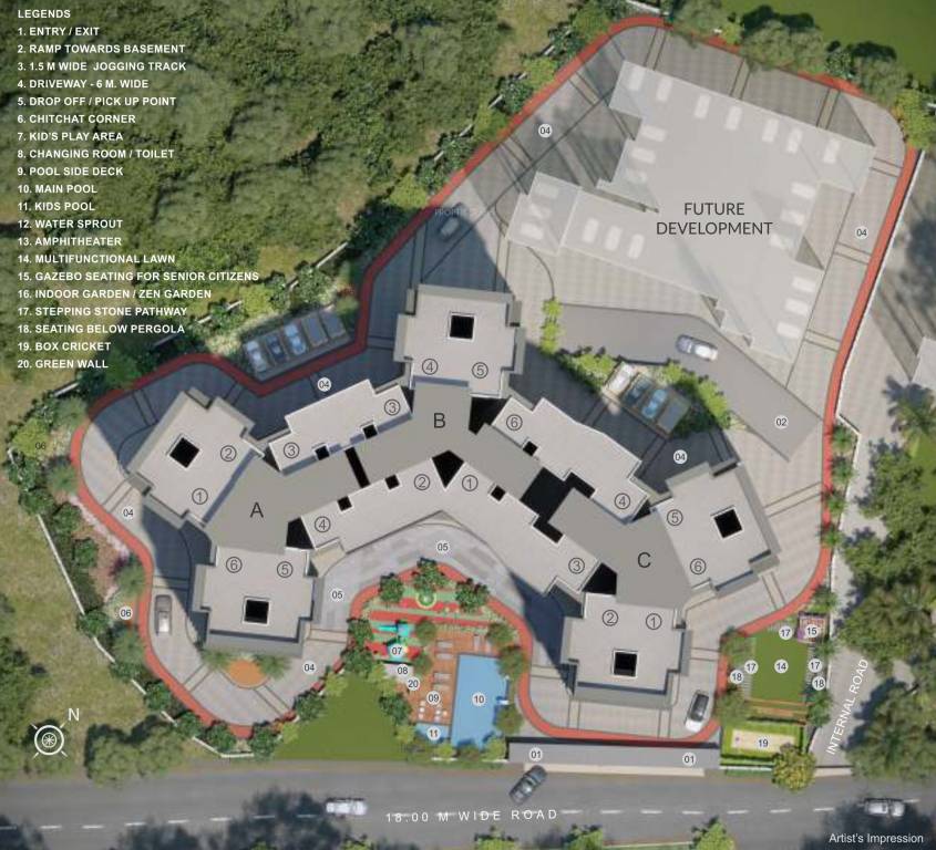  127 raj homes a wing Master Plan