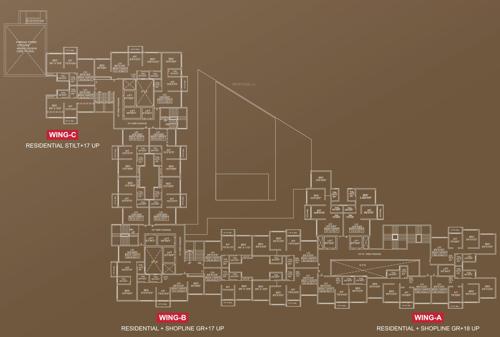  shree-krishna-bhoomi Building No 1 Wing A B And C Cluster Plan From 3rd To 18th Floor
