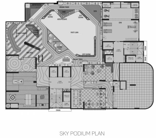  onyx Wing A And Wing B Sky Lounge Cluster Plan