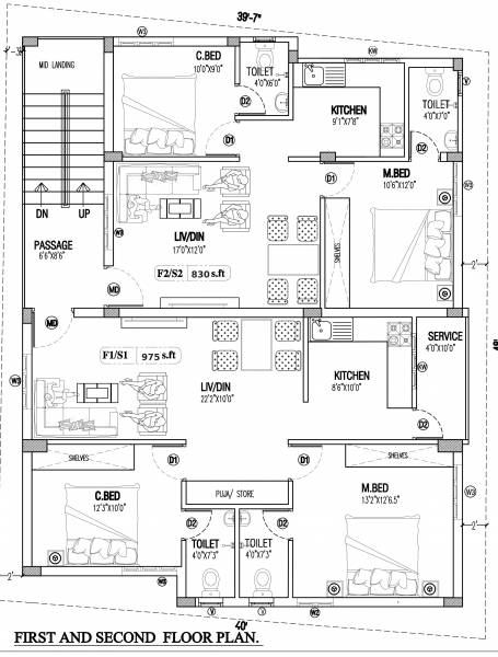  aadhira Aadhira Cluster Plan For 1st And 2nd Floor