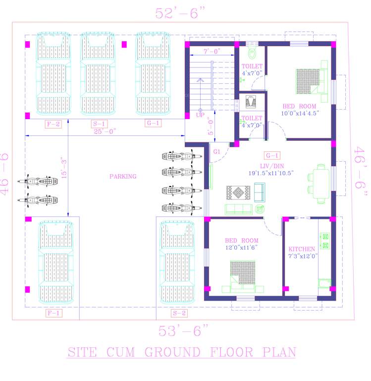  sai muruga flats Sai Muruga Flats Cluster Plan For Ground Floor