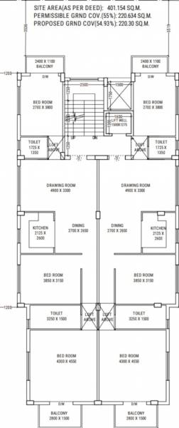  co-operative-project-1 Co Operative Project 1 Cluster Plan Typical Floor