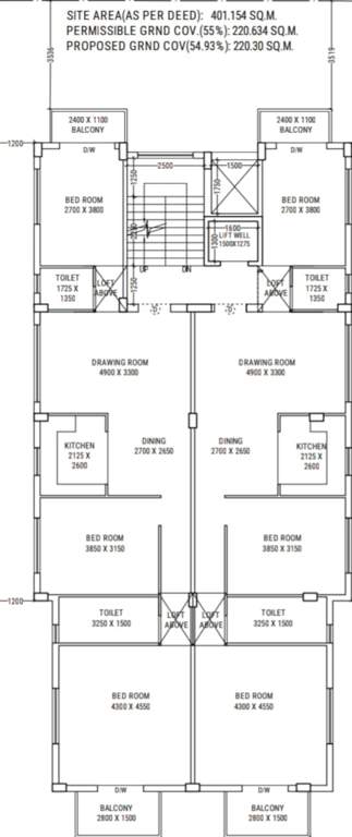  co operative project 1 Co Operative Project 1 Cluster Plan Typical Floor