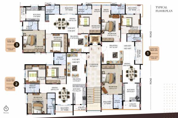  belmonte Belmonte Cluster Plan For Typical Floor