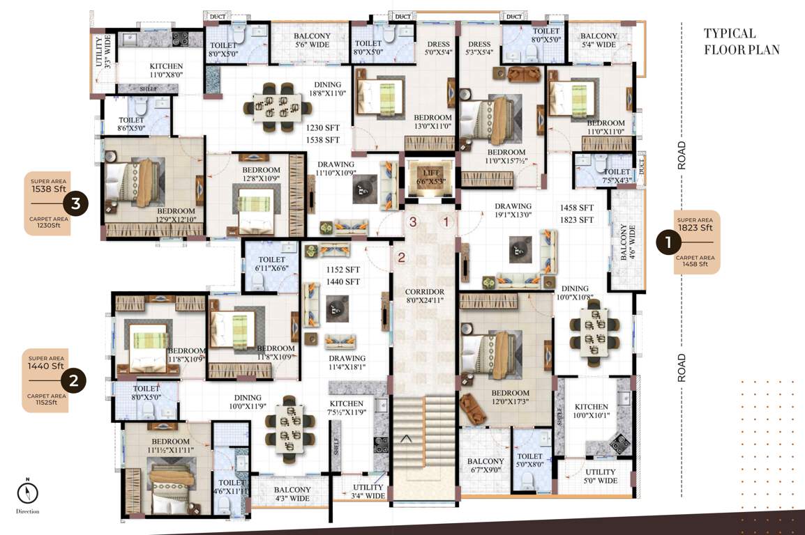  belmonte Belmonte Cluster Plan For Typical Floor