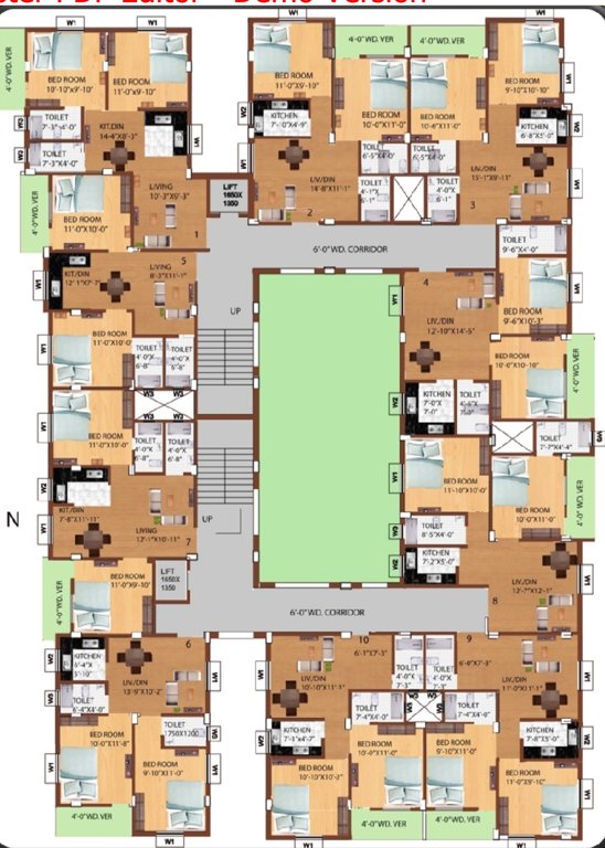  mahendra bhawan Block C Cluster Plan from 1st to 4th Floor