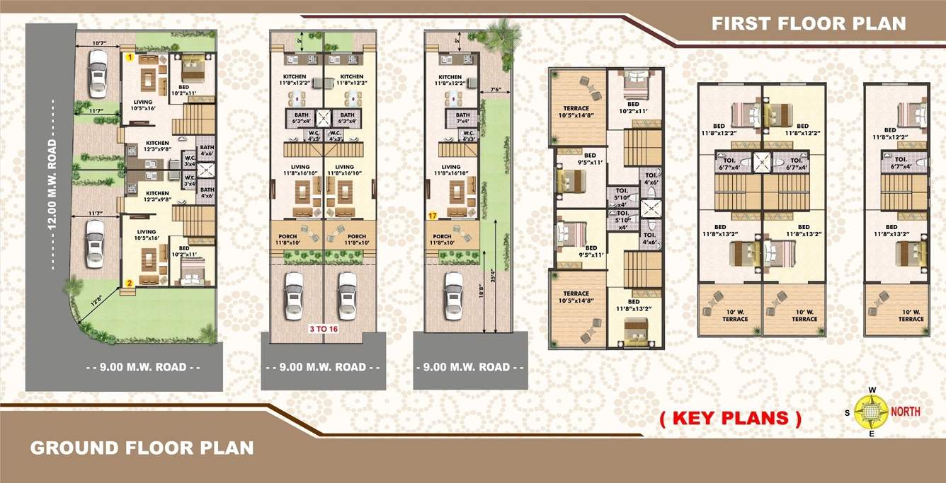  akshar park Akshar Park Cluster Plan for ground Floor