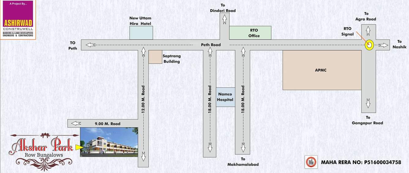 akshar park Location Plan