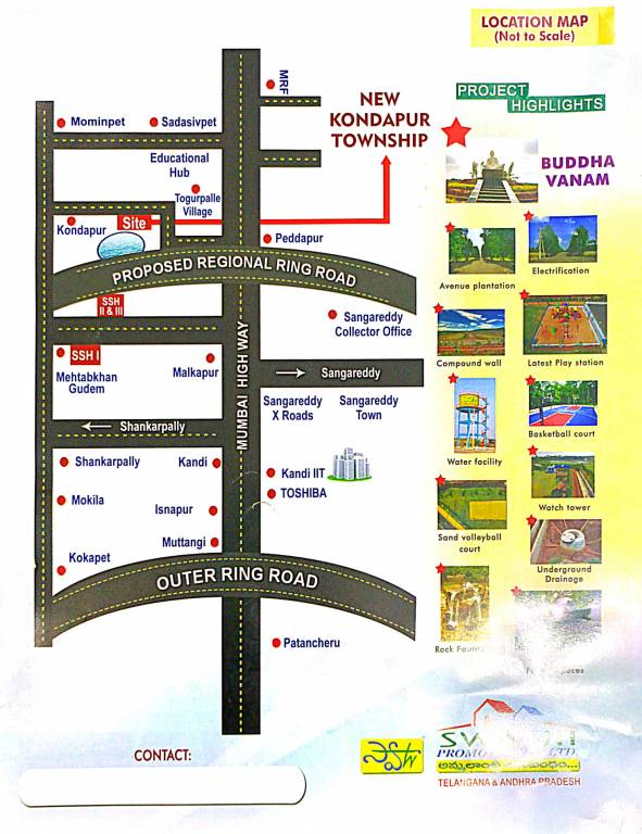  new kondapur township Location Plan