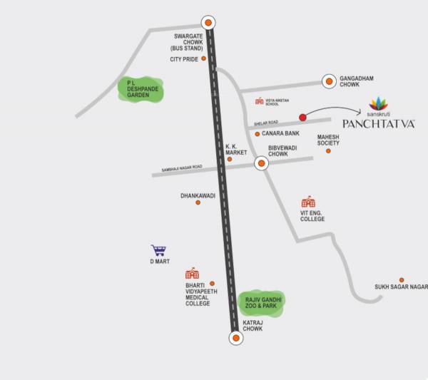  panchtatva Location Plan
