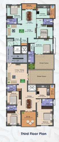  sri-sakthi-sai-flats Sri Sakthi Sai Flats Cluster Plan For 3rd Floor