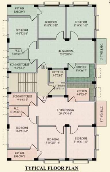  oasis Silver Oasis Cluster Plan from 1st to 4th Floor