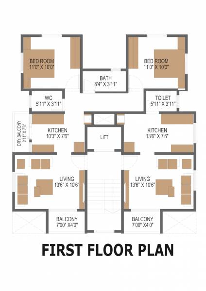  residency Residency Cluster Plan for 1st Floor