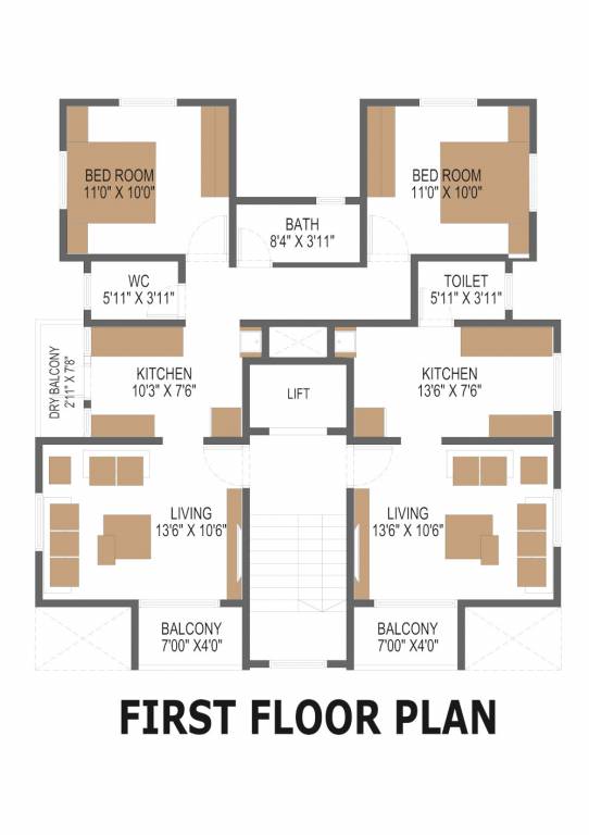  residency Residency Cluster Plan for 1st Floor