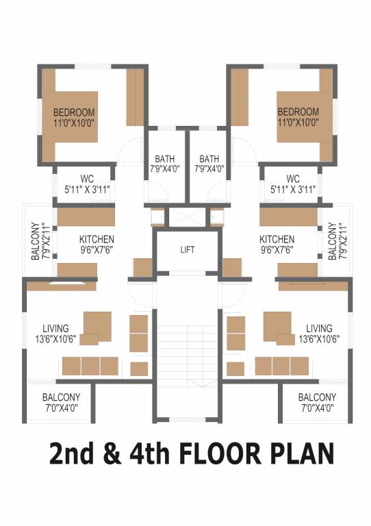  residency Residency Cluster Plan from 2nd & 4th Floor