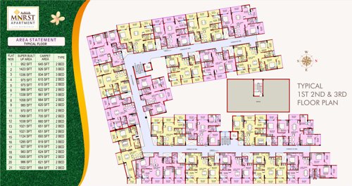  mnrst-apartment Ashish MNRST Apartment Typical Cluster Plan