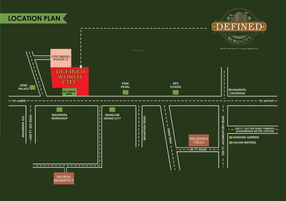  world city Location Plan