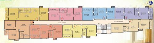  pallysree-apartment Pallysree Apartment Cluster Plan from 1st to 4th Floor