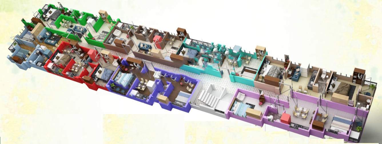  pallysree apartment Pallysree Apartment Cluster Plan from 1st to 5th Floor