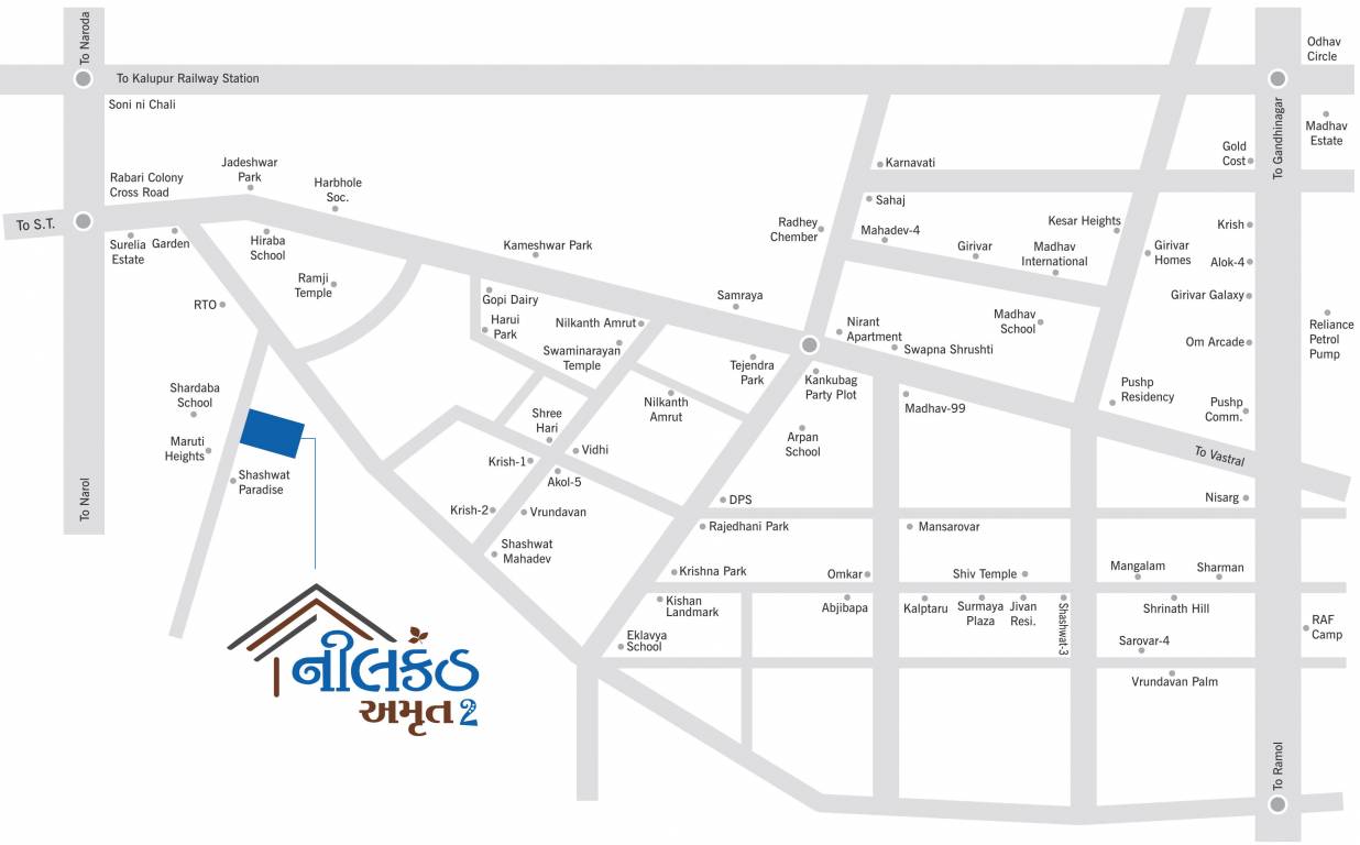  nilkanth amrut 2 Location Plan